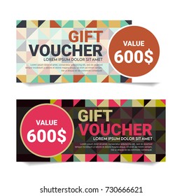 Gift Voucher Vector background for banner, poster, flyer