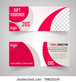 Gift Voucher Vector background for banner, poster, flyer