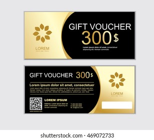 gift voucher vector design template set B