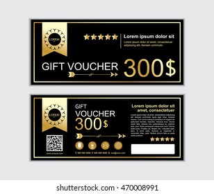 gift voucher vector design template set C