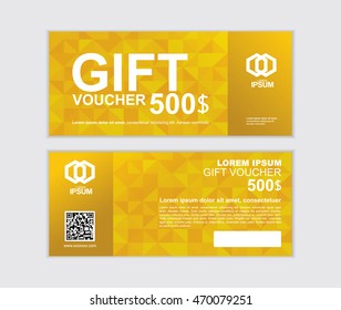 gift voucher vector design template set P