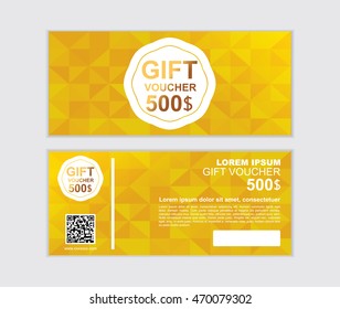 gift voucher vector design template set S