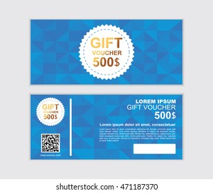 gift voucher vector design template set 