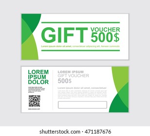 gift voucher vector design template set 