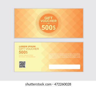 gift voucher vector design template set AF