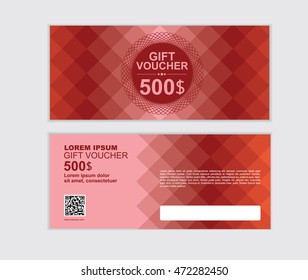 gift voucher vector design template set AG