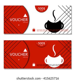 Gift voucher. Vector, illustration.