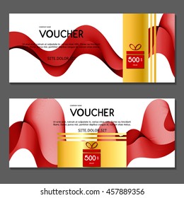 Gift voucher. Vector, illustration.