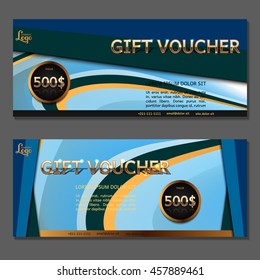 Gift voucher. Vector, illustration.
