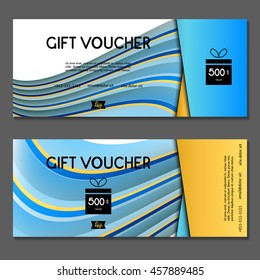 Gift voucher. Vector, illustration.