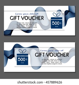 Gift voucher. Vector, illustration.