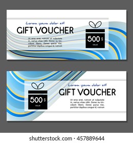 Gift voucher. Vector, illustration.