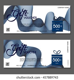 Gift voucher. Vector, illustration.