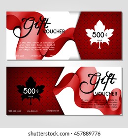 Gift voucher. Vector, illustration.