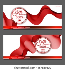 Gift voucher. Vector, illustration.