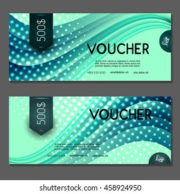 Gift voucher. Vector, illustration.