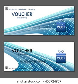 Gift voucher. Vector, illustration.