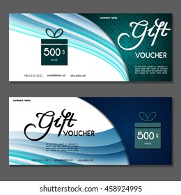 Gift voucher. Vector, illustration.