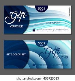 Gift voucher. Vector, illustration.