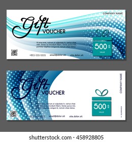 Gift voucher. Vector, illustration.