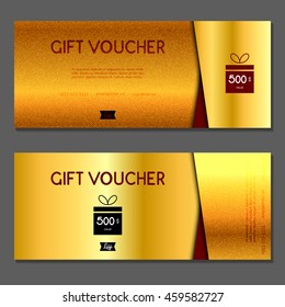 Gift voucher. Vector, illustration.