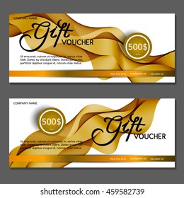 Gift voucher. Vector, illustration.