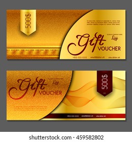 Gift voucher. Vector, illustration.
