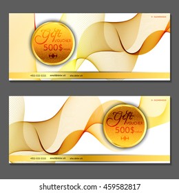 Gift voucher. Vector, illustration.