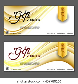Gift voucher. Vector, illustration.
