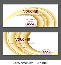 Gift voucher. Vector, illustration.