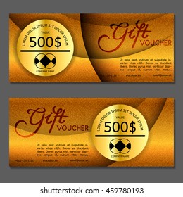 Gift voucher. Vector, illustration.