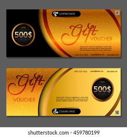 Gift voucher. Vector, illustration.