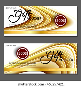 Gift voucher. Vector, illustration.