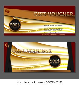 Gift voucher. Vector, illustration.