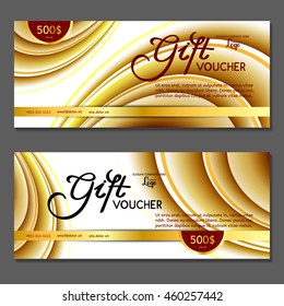 Gift voucher. Vector, illustration.