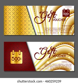 Gift voucher. Vector, illustration.