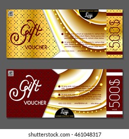 Gift voucher. Vector, illustration.