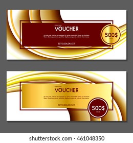 Gift voucher. Vector, illustration.