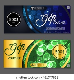Gift voucher. Vector, illustration.
