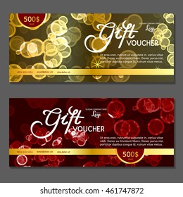 Gift voucher. Vector, illustration.