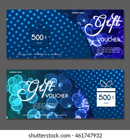Gift voucher. Vector, illustration.