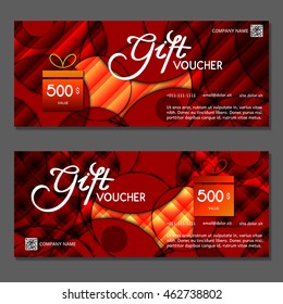 Gift voucher. Vector, illustration.