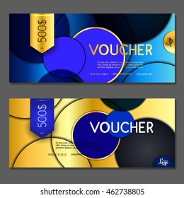 Gift voucher. Vector, illustration.