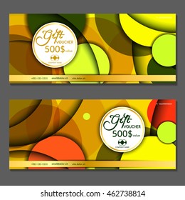 Gift voucher. Vector, illustration.