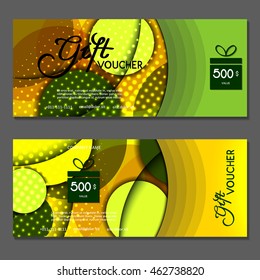 Gift voucher. Vector, illustration.
