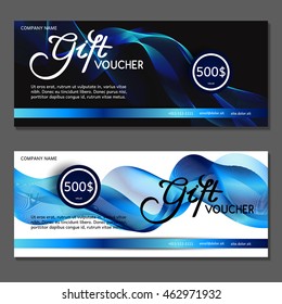 Gift voucher. Vector, illustration.