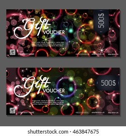 Gift voucher. Vector, illustration.