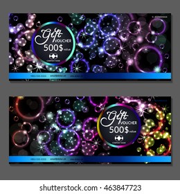 Gift voucher. Vector, illustration.