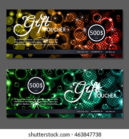 Gift voucher. Vector, illustration.