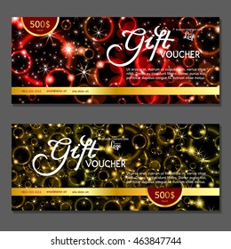 Gift voucher. Vector, illustration.